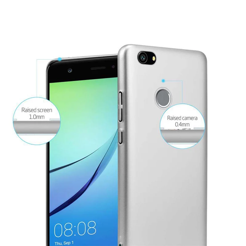 Cadorabo Hülle kompatibel mit Huawei NOVA Hard Case Schutzhülle in Metall Optik gegen Kratzer und Stöße