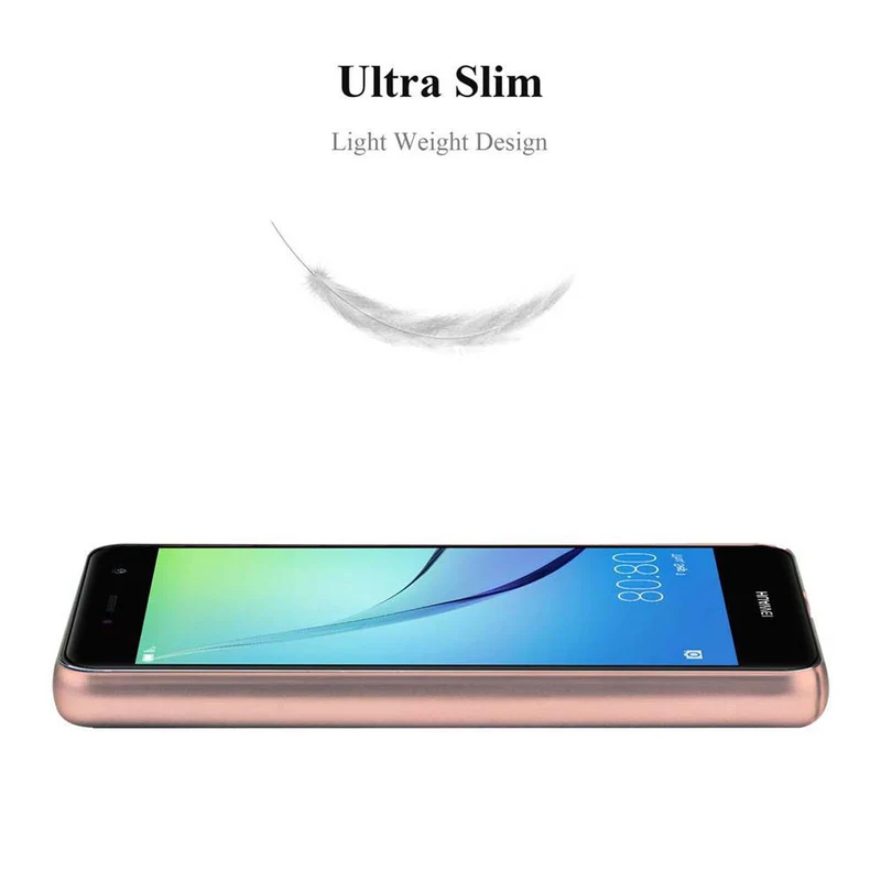 Cadorabo Hülle kompatibel mit Huawei NOVA Hard Case Schutzhülle in Metall Optik gegen Kratzer und Stöße