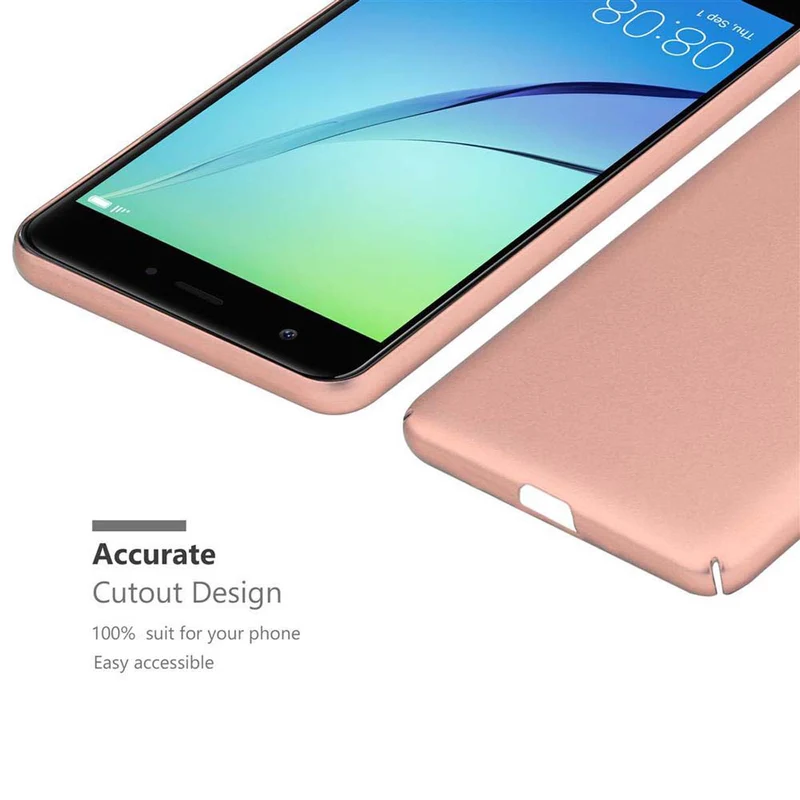 Cadorabo Hülle kompatibel mit Huawei NOVA Hard Case Schutzhülle in Metall Optik gegen Kratzer und Stöße