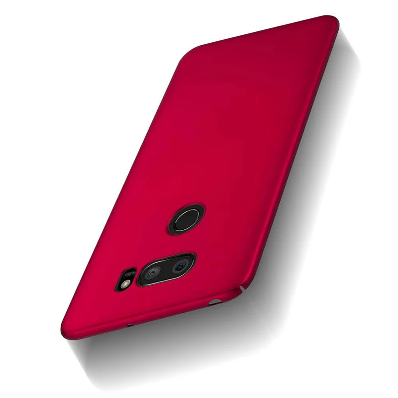 Cadorabo Hülle kompatibel mit LG V30 / V30+ / V30S / V30S+ Hard Case Schutzhülle in Metall Optik gegen Kratzer und Stöße