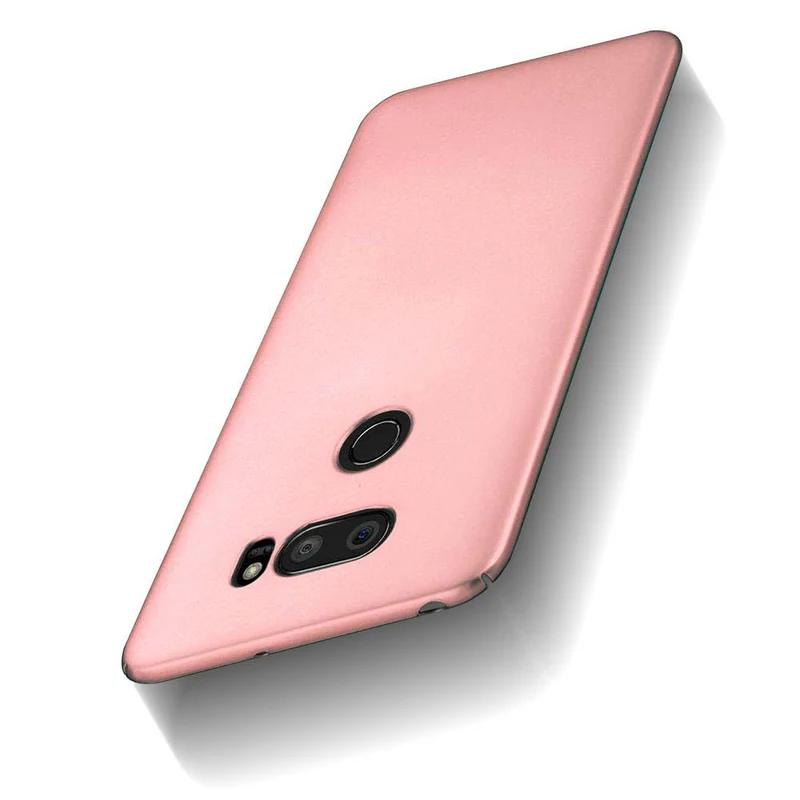 Cadorabo Hülle kompatibel mit LG V30 / V30+ / V30S / V30S+ Hard Case Schutzhülle in Metall Optik gegen Kratzer und Stöße