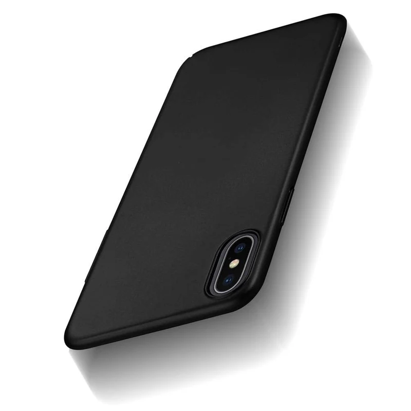 Cadorabo Hülle kompatibel mit Apple iPhone X / XS Hard Case Schutzhülle in Metall Optik gegen Kratzer und Stöße