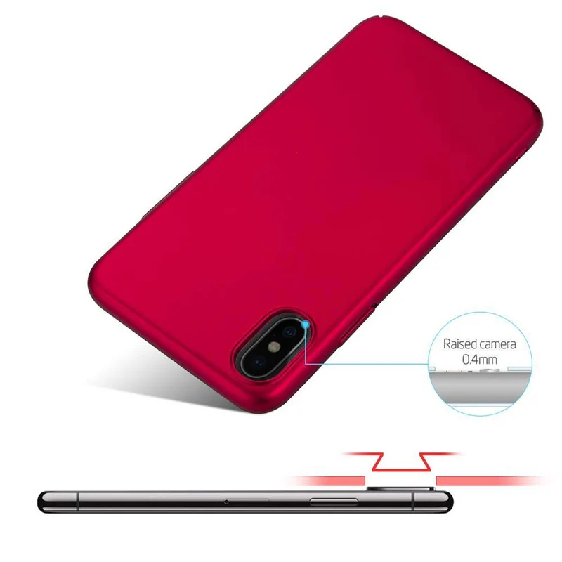 Cadorabo Hülle kompatibel mit Apple iPhone X / XS Hard Case Schutzhülle in Metall Optik gegen Kratzer und Stöße