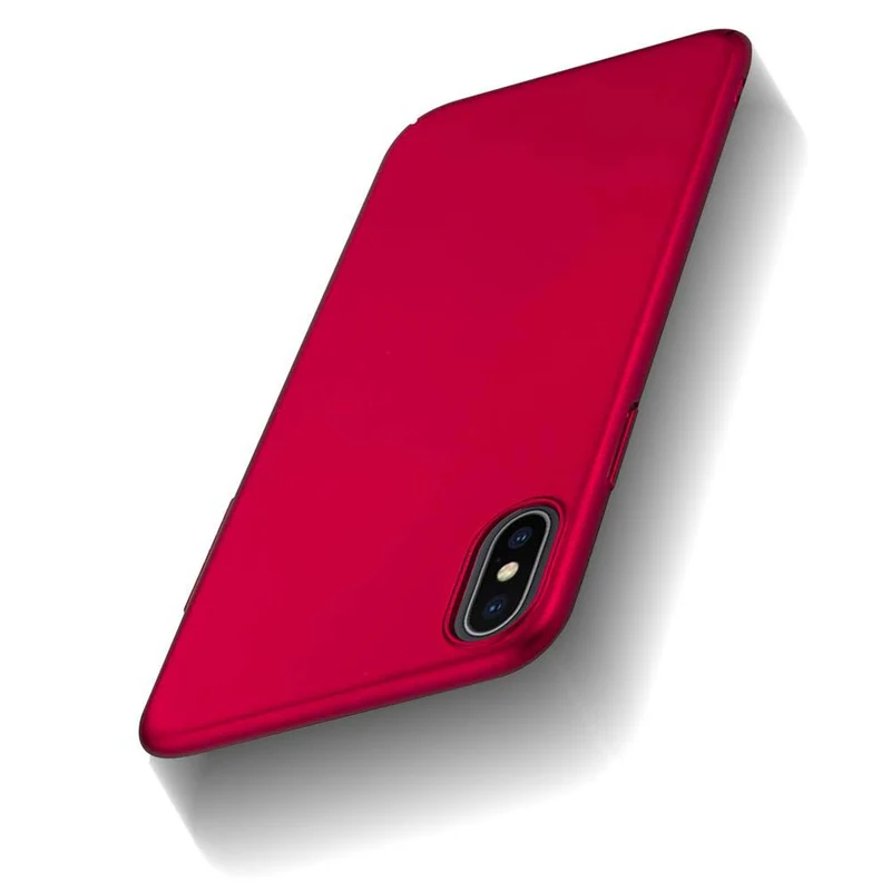Cadorabo Hülle kompatibel mit Apple iPhone X / XS Hard Case Schutzhülle in Metall Optik gegen Kratzer und Stöße