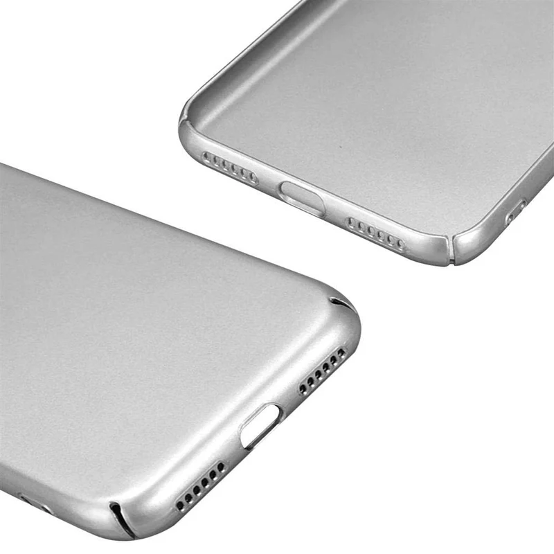 Cadorabo Hülle kompatibel mit Apple iPhone X / XS Hard Case Schutzhülle in Metall Optik gegen Kratzer und Stöße