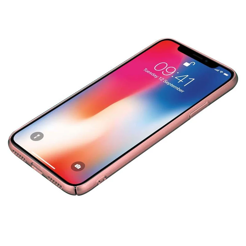 Cadorabo Hülle kompatibel mit Apple iPhone X / XS Hard Case Schutzhülle in Metall Optik gegen Kratzer und Stöße