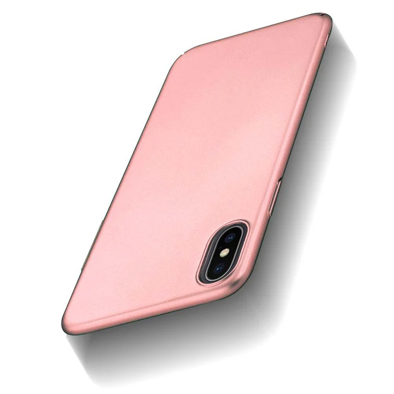 Cadorabo Hülle kompatibel mit Apple iPhone X / XS Hard Case Schutzhülle in Metall Optik gegen Kratzer und Stöße