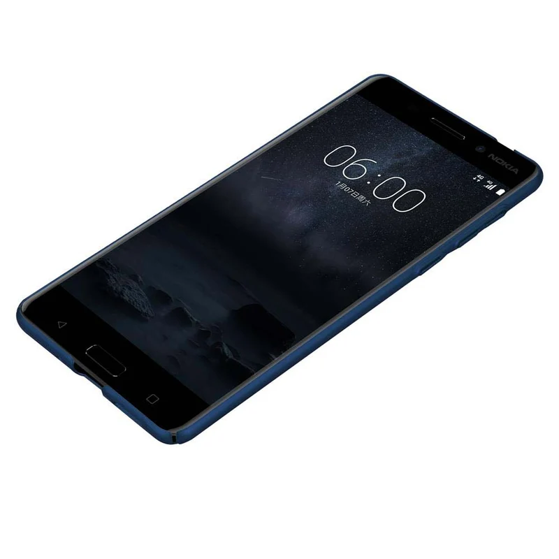 Cadorabo Hülle kompatibel mit Nokia 8 2017 Hard Case Schutzhülle in Metall Optik gegen Kratzer und Stöße