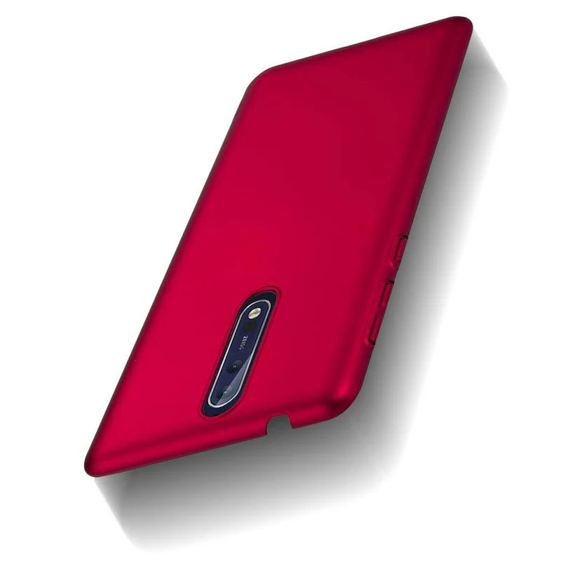 Cadorabo Hülle kompatibel mit Nokia 8 2017 Hard Case Schutzhülle in Metall Optik gegen Kratzer und Stöße