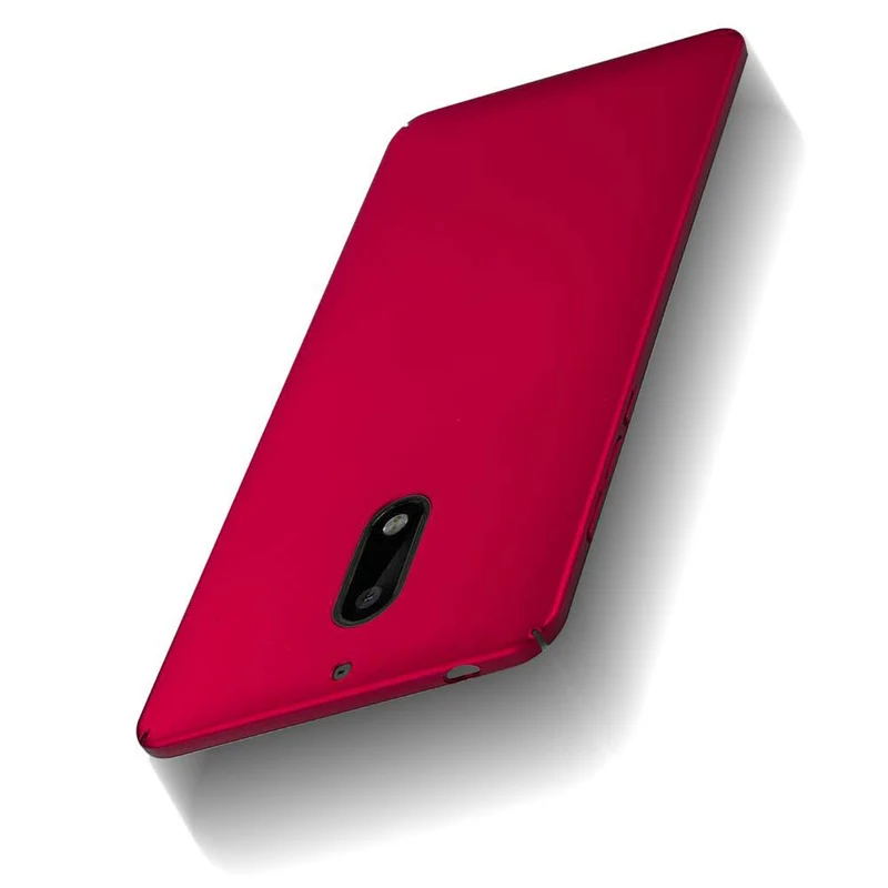 Cadorabo Hülle kompatibel mit Nokia 6 2017 Hard Case Schutzhülle in Metall Optik gegen Kratzer und Stöße