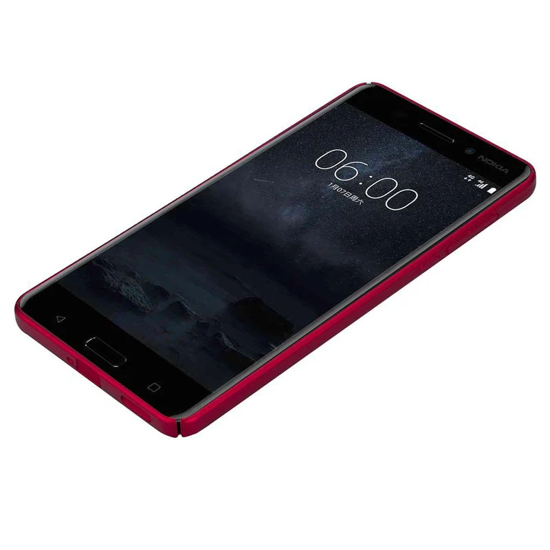 Cadorabo Hülle kompatibel mit Nokia 6 2017 Hard Case Schutzhülle in Metall Optik gegen Kratzer und Stöße