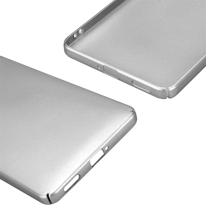 Cadorabo Hülle kompatibel mit Nokia 6 2017 Hard Case Schutzhülle in Metall Optik gegen Kratzer und Stöße