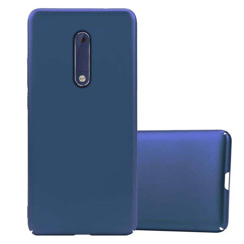 Cadorabo Hülle kompatibel mit Nokia 5 2017 Hard Case Schutzhülle in Metall Optik gegen Kratzer und Stöße