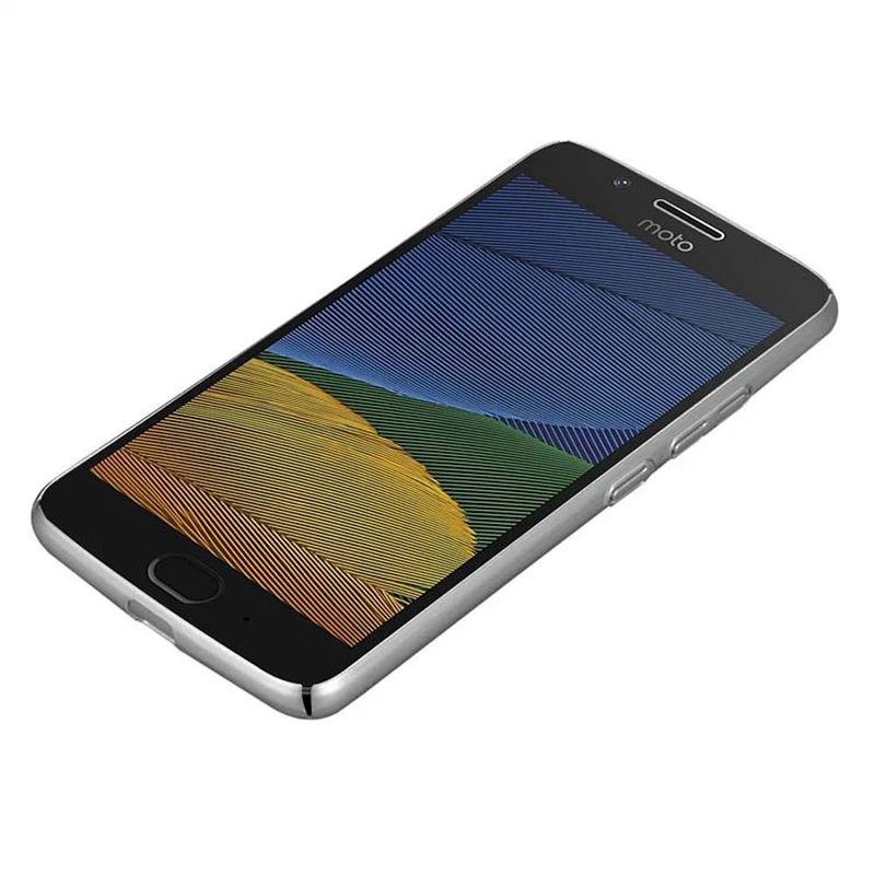 Cadorabo Hülle kompatibel mit Motorola MOTO G5 Hard Case Schutzhülle in Metall Optik gegen Kratzer und Stöße