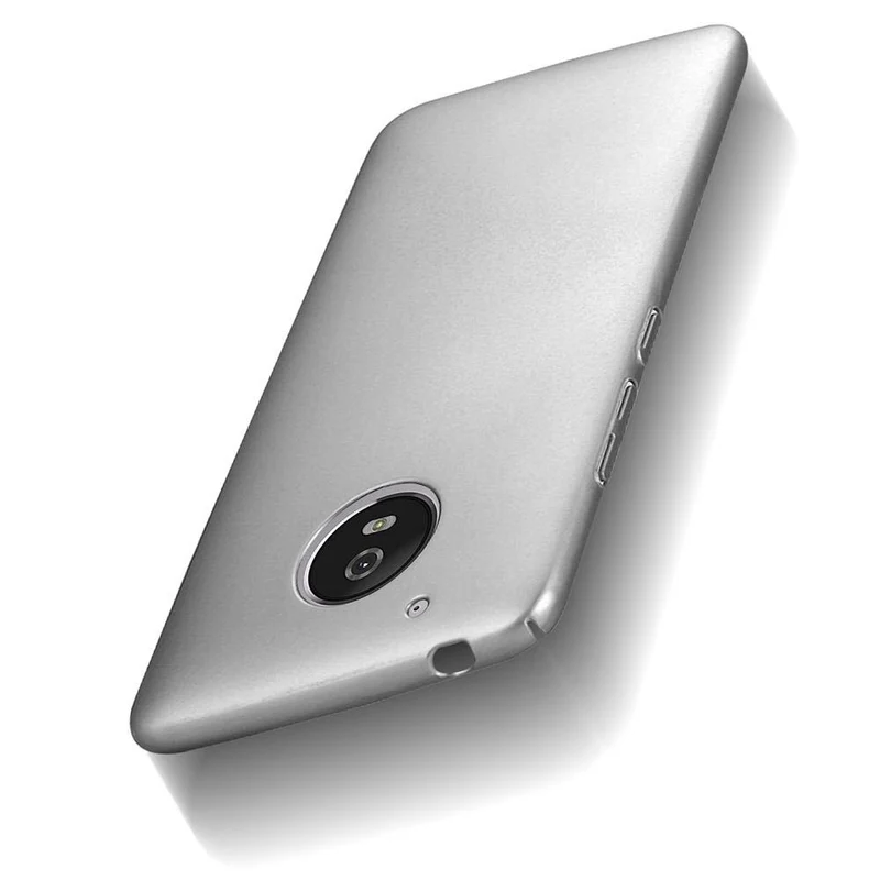 Cadorabo Hülle kompatibel mit Motorola MOTO G5 Hard Case Schutzhülle in Metall Optik gegen Kratzer und Stöße