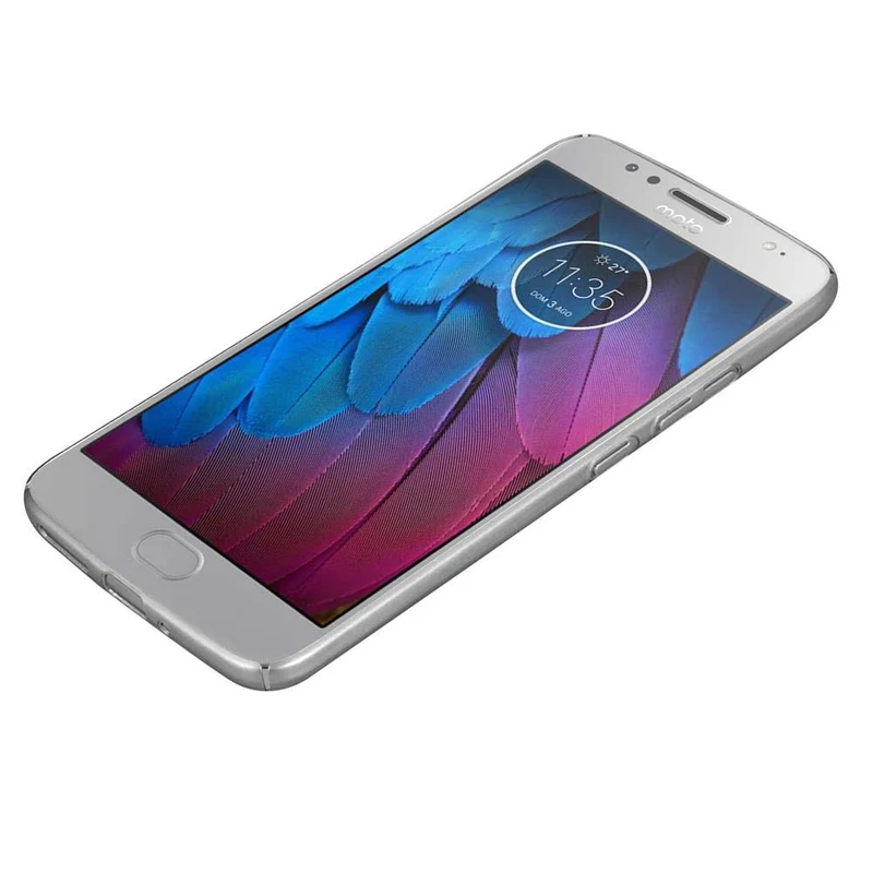 Cadorabo Hülle kompatibel mit Motorola MOTO G5S Hard Case Schutzhülle in Metall Optik gegen Kratzer und Stöße