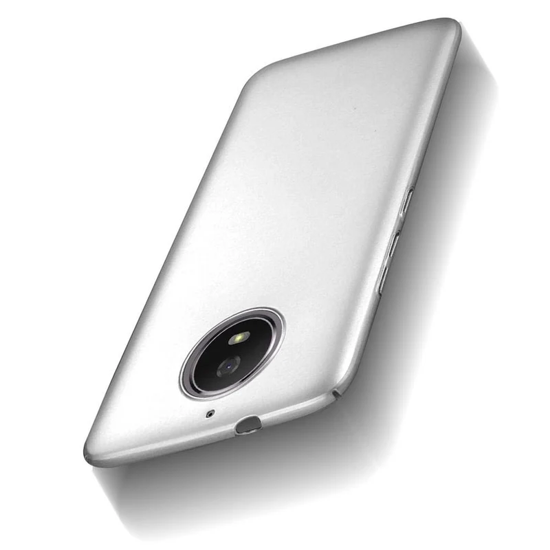Cadorabo Hülle kompatibel mit Motorola MOTO G5S Hard Case Schutzhülle in Metall Optik gegen Kratzer und Stöße