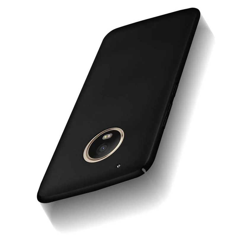 Cadorabo Hülle kompatibel mit Motorola MOTO G5 PLUS Hard Case Schutzhülle in Metall Optik gegen Kratzer und Stöße