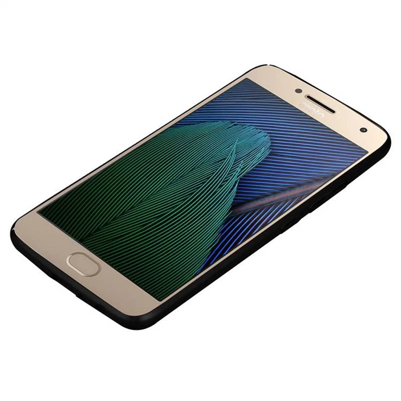 Cadorabo Hülle kompatibel mit Motorola MOTO G5 PLUS Hard Case Schutzhülle in Metall Optik gegen Kratzer und Stöße
