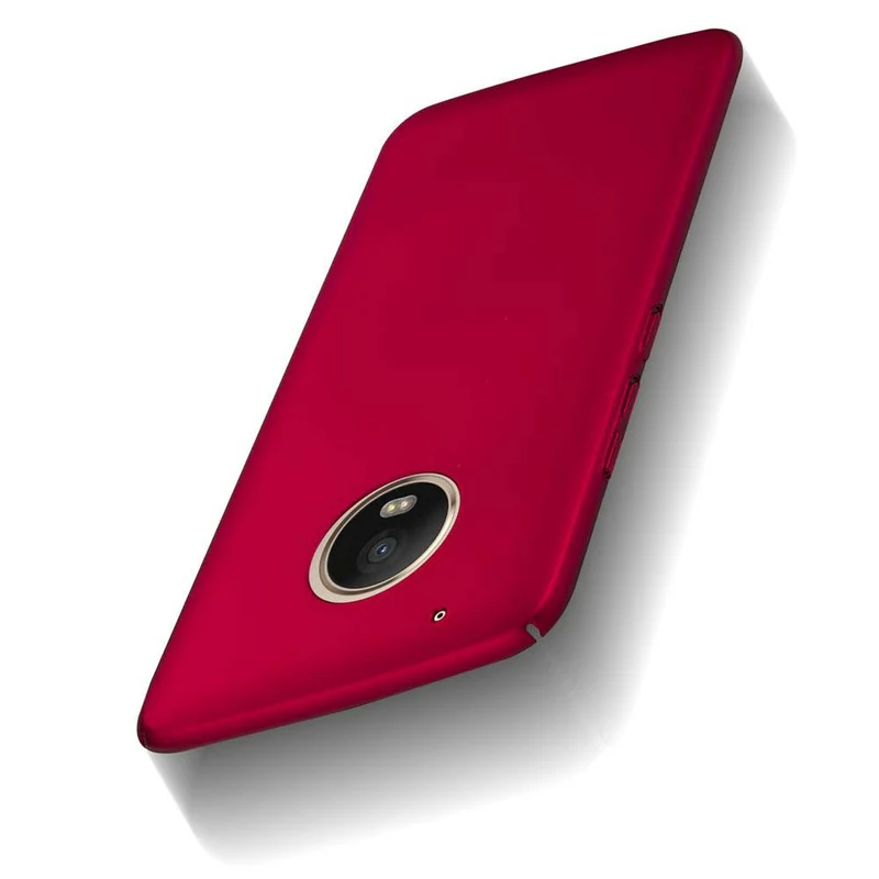 Cadorabo Hülle kompatibel mit Motorola MOTO G5 PLUS Hard Case Schutzhülle in Metall Optik gegen Kratzer und Stöße