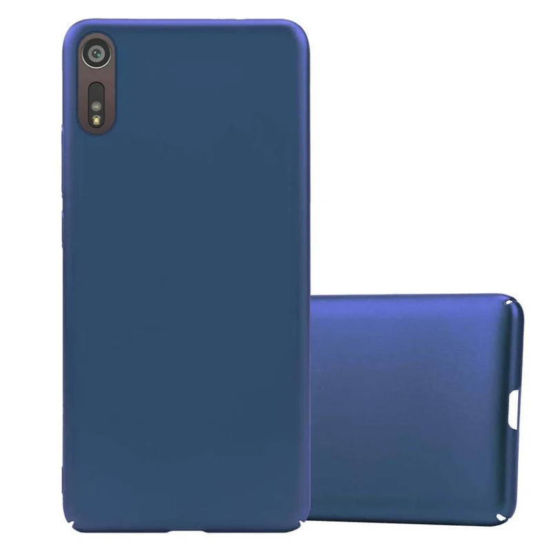 Cadorabo Hülle kompatibel mit Sony Xperia XZ / XZs Hard Case Schutzhülle in Metall Optik gegen Kratzer und Stöße