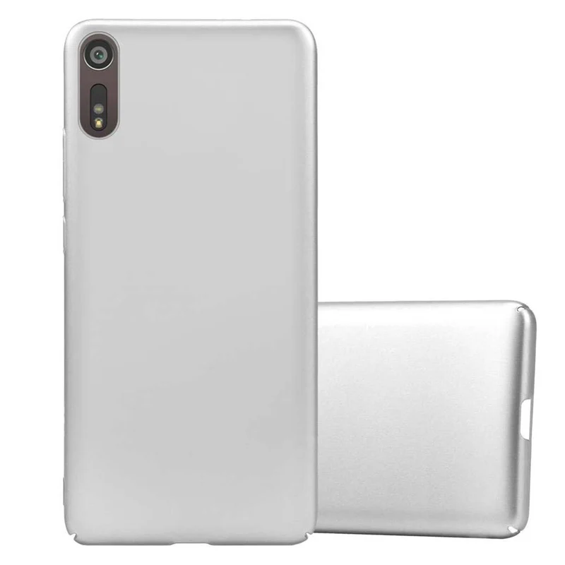 Cadorabo Hülle kompatibel mit Sony Xperia XZ / XZs Hard Case Schutzhülle in Metall Optik gegen Kratzer und Stöße