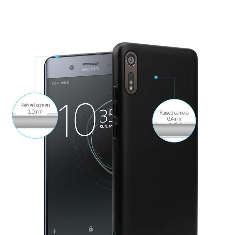 Cadorabo Hülle kompatibel mit Sony Xperia XZ / XZs Hard Case Schutzhülle in Metall Optik gegen Kratzer und Stöße