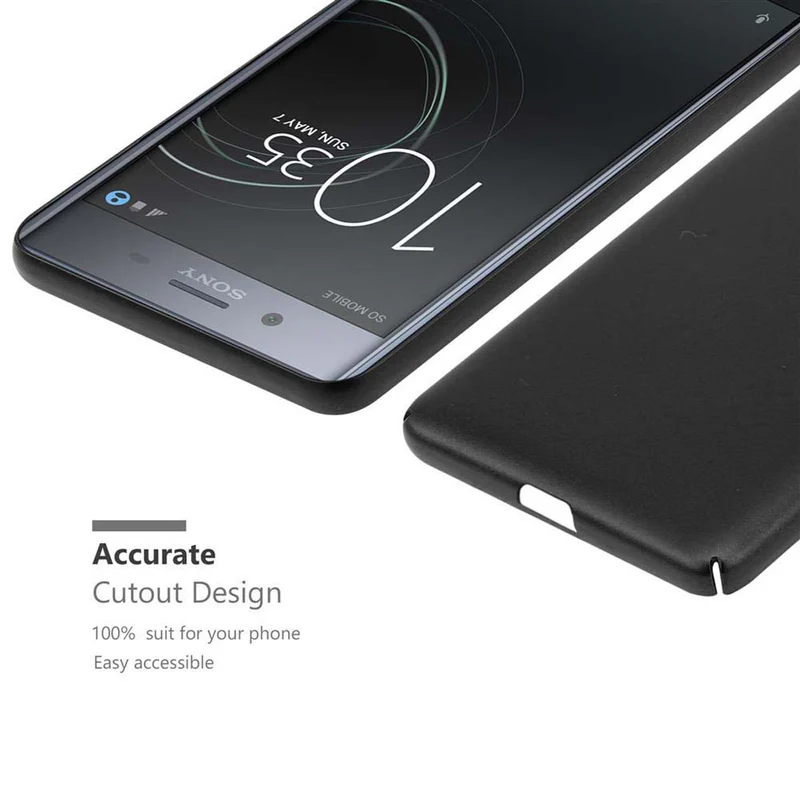 Cadorabo Hülle kompatibel mit Sony Xperia XZ / XZs Hard Case Schutzhülle in Metall Optik gegen Kratzer und Stöße