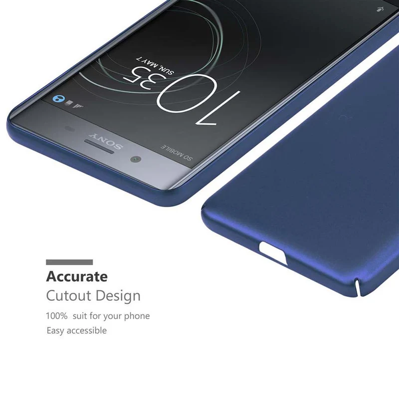 Cadorabo Hülle kompatibel mit Sony Xperia XZ / XZs Hard Case Schutzhülle in Metall Optik gegen Kratzer und Stöße