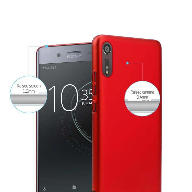 Cadorabo Hülle kompatibel mit Sony Xperia XZ / XZs Hard Case Schutzhülle in Metall Optik gegen Kratzer und Stöße