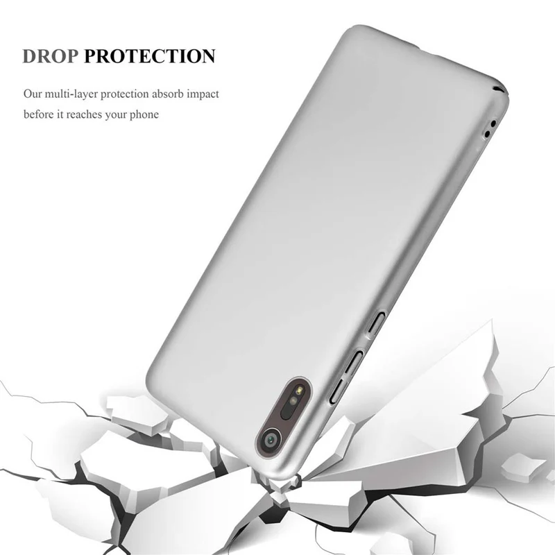 Cadorabo Hülle kompatibel mit Sony Xperia XZ / XZs Hard Case Schutzhülle in Metall Optik gegen Kratzer und Stöße