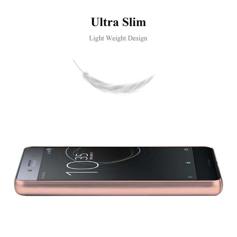 Cadorabo Hülle kompatibel mit Sony Xperia XZ / XZs Hard Case Schutzhülle in Metall Optik gegen Kratzer und Stöße