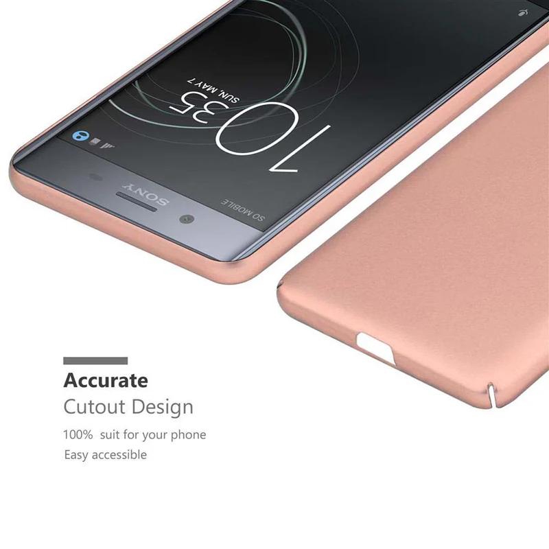 Cadorabo Hülle kompatibel mit Sony Xperia XZ / XZs Hard Case Schutzhülle in Metall Optik gegen Kratzer und Stöße
