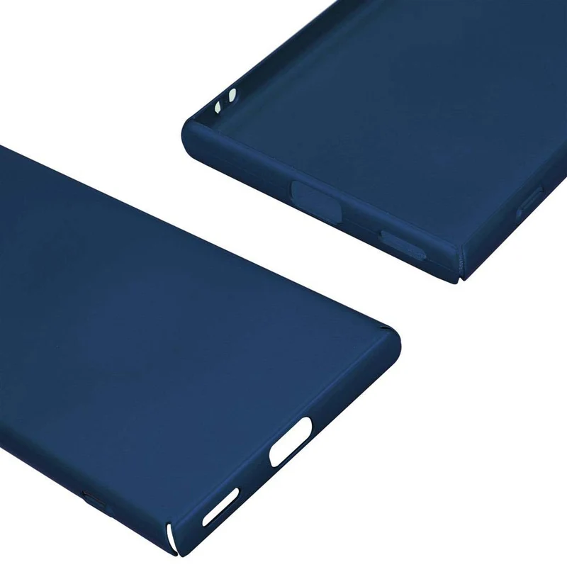 Cadorabo Hülle kompatibel mit Sony Xperia XA1 Hard Case Schutzhülle in Metall Optik gegen Kratzer und Stöße