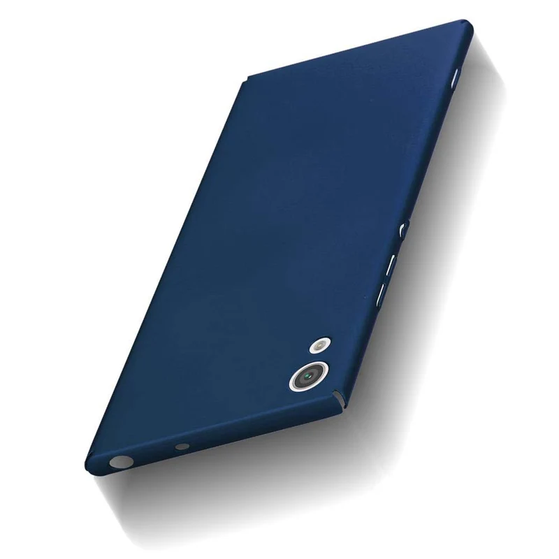 Cadorabo Hülle kompatibel mit Sony Xperia XA1 Hard Case Schutzhülle in Metall Optik gegen Kratzer und Stöße