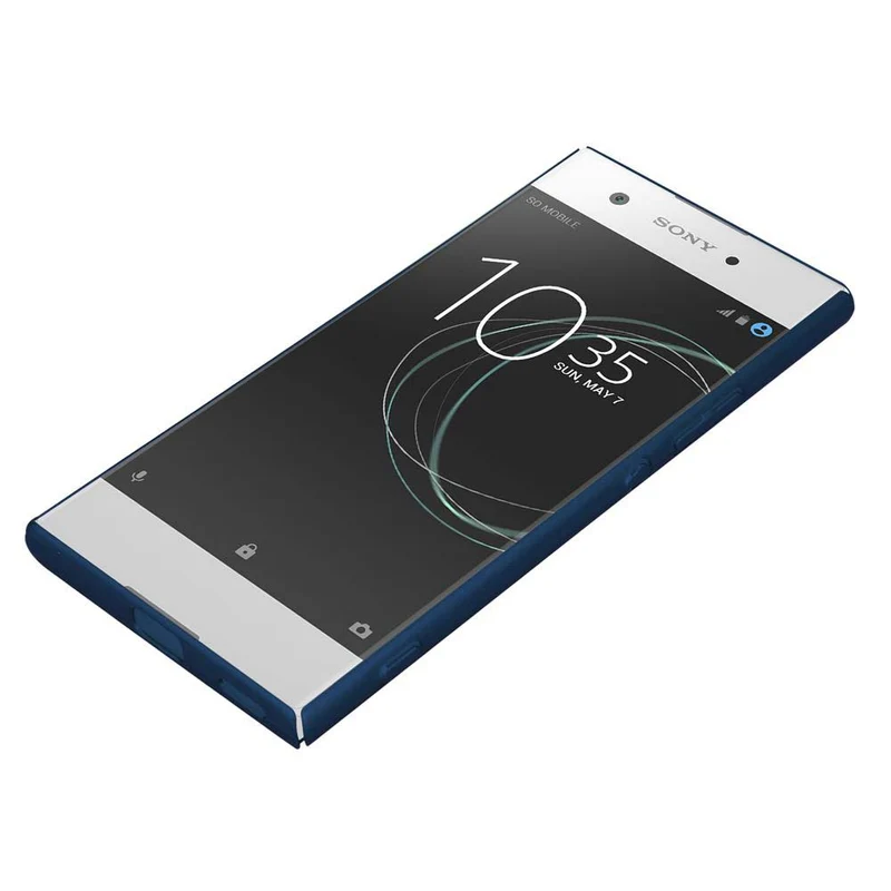 Cadorabo Hülle kompatibel mit Sony Xperia XA1 Hard Case Schutzhülle in Metall Optik gegen Kratzer und Stöße