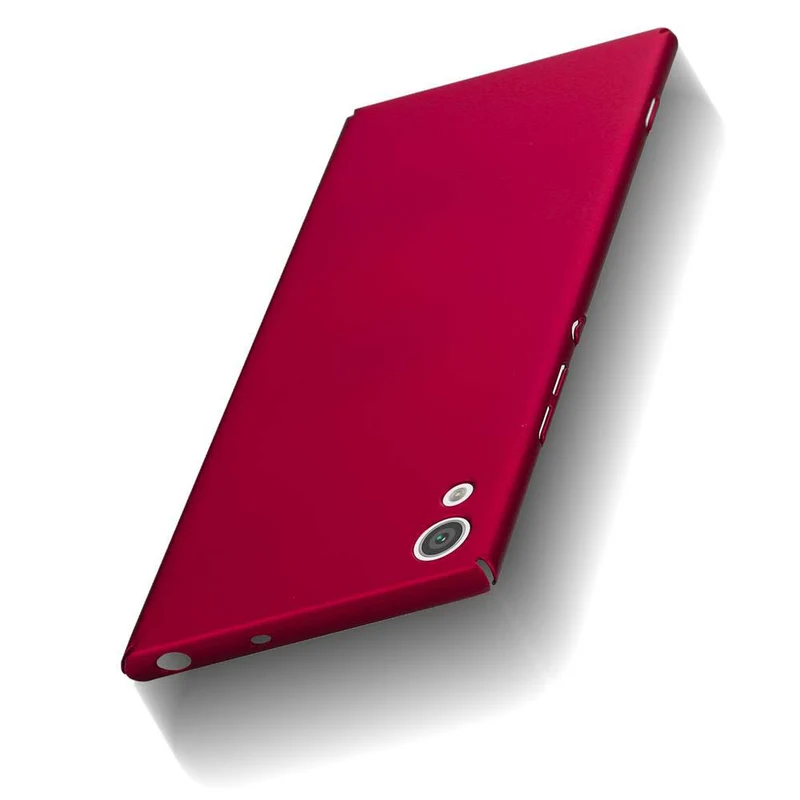 Cadorabo Hülle kompatibel mit Sony Xperia XA1 Hard Case Schutzhülle in Metall Optik gegen Kratzer und Stöße