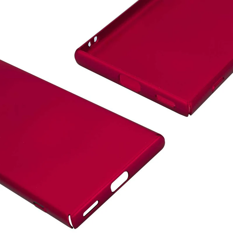 Cadorabo Hülle kompatibel mit Sony Xperia XA1 Hard Case Schutzhülle in Metall Optik gegen Kratzer und Stöße
