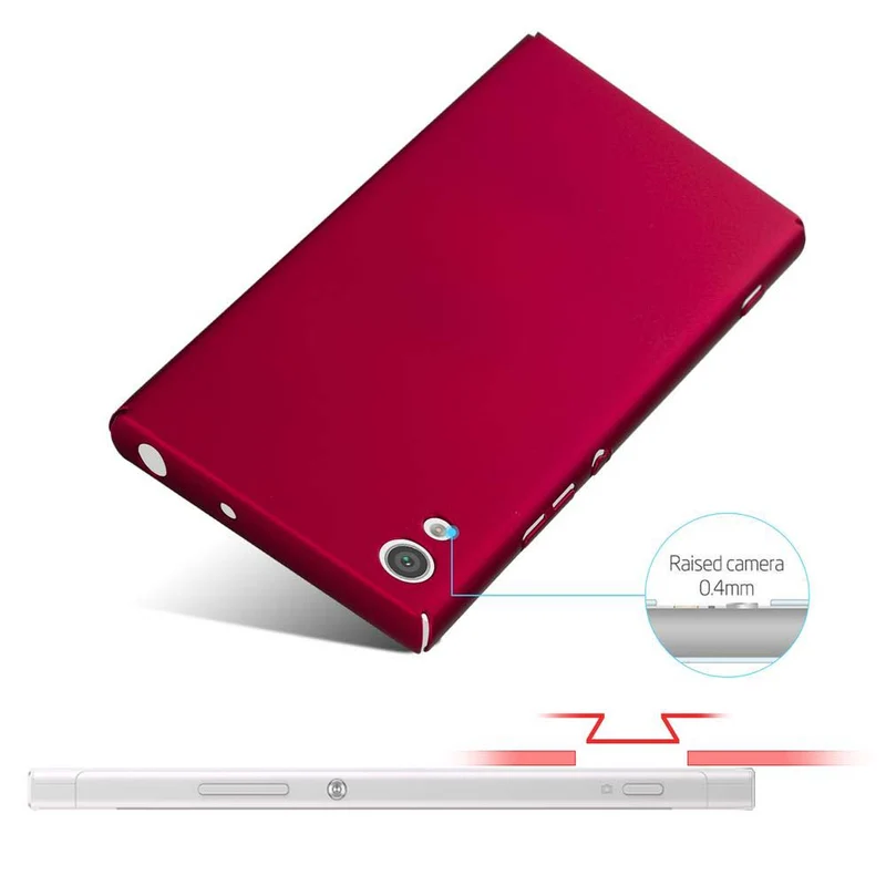 Cadorabo Hülle kompatibel mit Sony Xperia XA1 Hard Case Schutzhülle in Metall Optik gegen Kratzer und Stöße