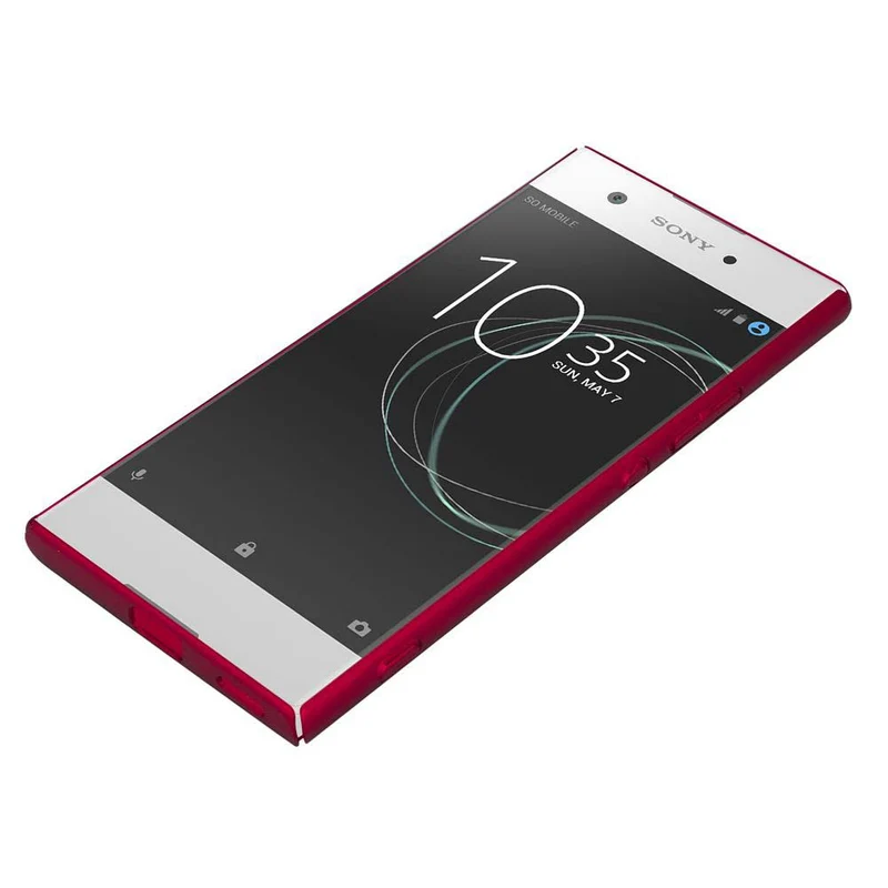 Cadorabo Hülle kompatibel mit Sony Xperia XA1 Hard Case Schutzhülle in Metall Optik gegen Kratzer und Stöße