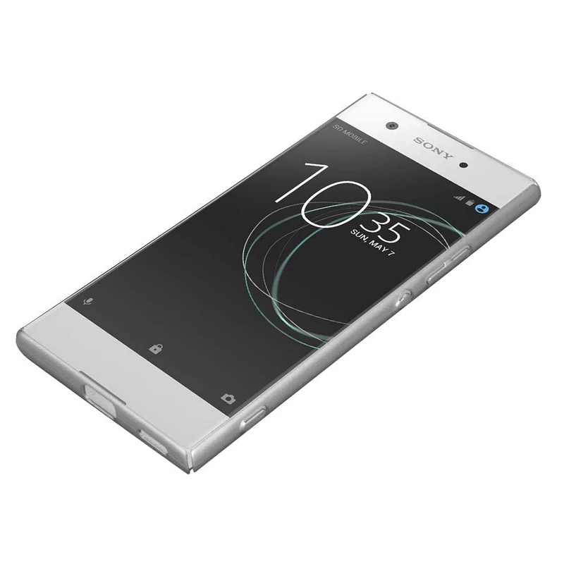 Cadorabo Hülle kompatibel mit Sony Xperia XA1 Hard Case Schutzhülle in Metall Optik gegen Kratzer und Stöße