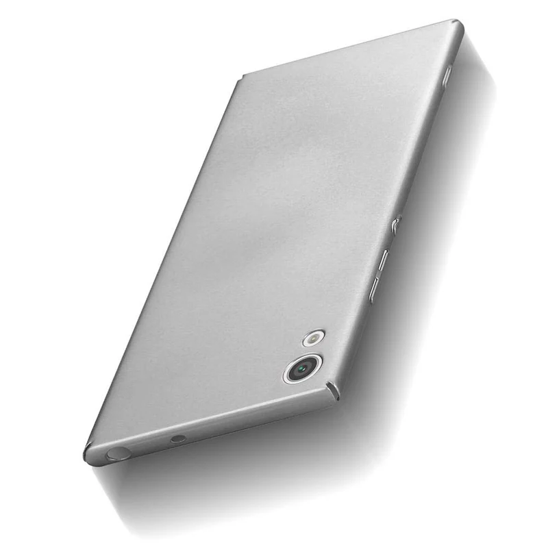 Cadorabo Hülle kompatibel mit Sony Xperia XA1 Hard Case Schutzhülle in Metall Optik gegen Kratzer und Stöße