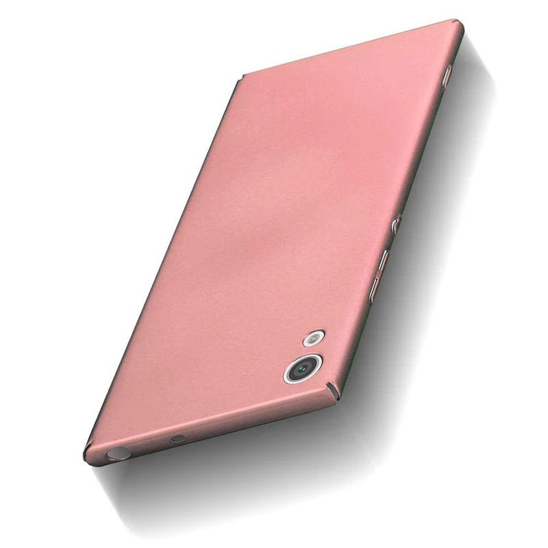 Cadorabo Hülle kompatibel mit Sony Xperia XA1 Hard Case Schutzhülle in Metall Optik gegen Kratzer und Stöße