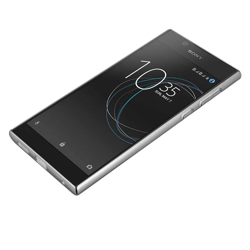 Cadorabo Hülle kompatibel mit Sony Xperia L1 Hard Case Schutzhülle in Metall Optik gegen Kratzer und Stöße