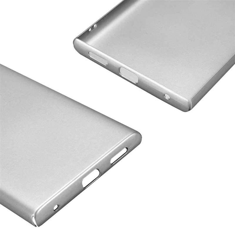 Cadorabo Hülle kompatibel mit Sony Xperia L1 Hard Case Schutzhülle in Metall Optik gegen Kratzer und Stöße