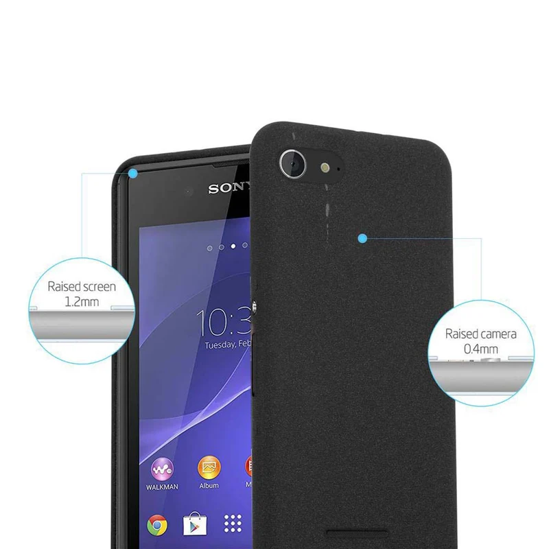 Cadorabo Hülle kompatibel mit Sony Xperia E3 Schutzhülle aus flexiblem TPU Silikon