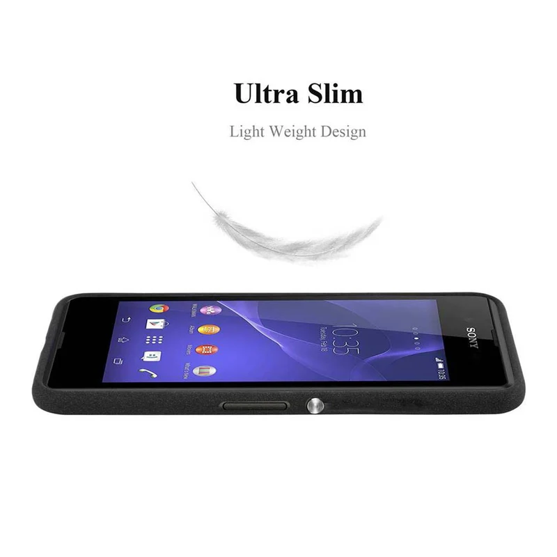 Cadorabo Hülle kompatibel mit Sony Xperia E3 Schutzhülle aus flexiblem TPU Silikon