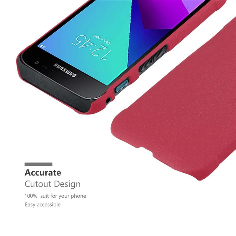 Cadorabo Hülle kompatibel mit Samsung Galaxy XCover 4 / XCover 4s Hard Case Schutzhülle in Frosted Optik gegen Kratzer und Stöße