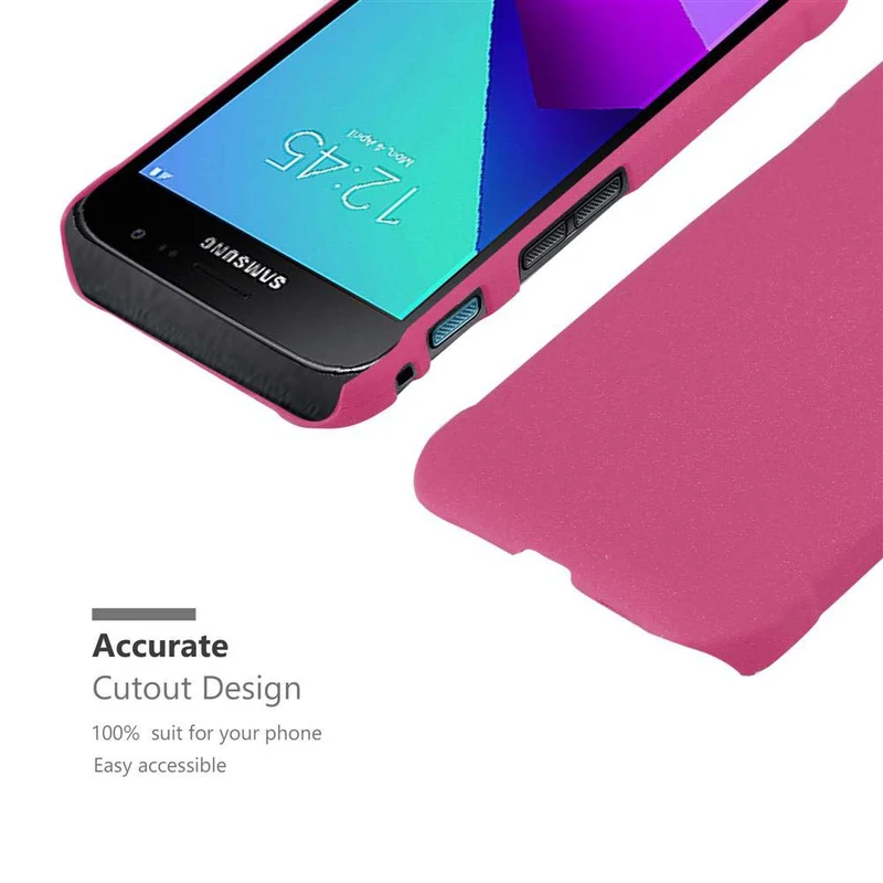 Cadorabo Hülle kompatibel mit Samsung Galaxy XCover 4 / XCover 4s Hard Case Schutzhülle in Frosted Optik gegen Kratzer und Stöße