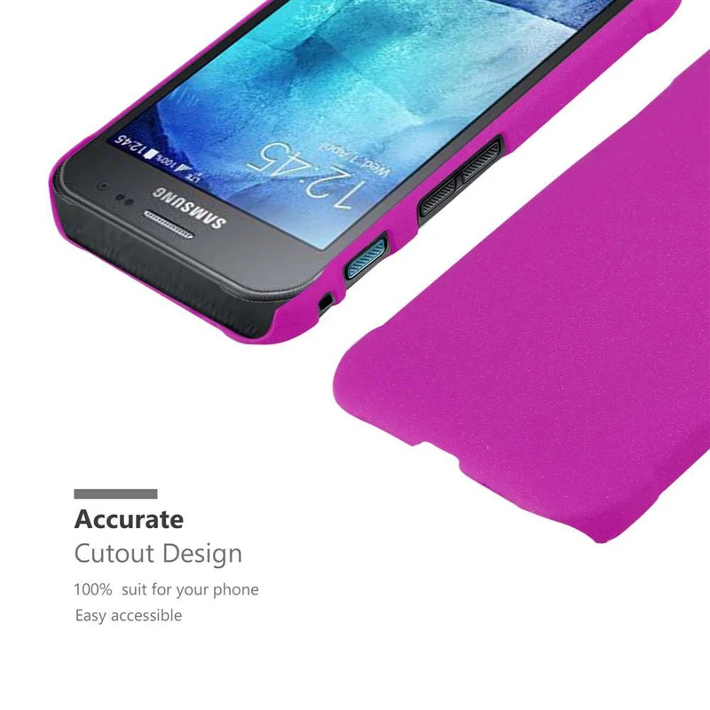 Cadorabo Hülle kompatibel mit Samsung Galaxy XCover 3 Hard Case Schutzhülle in Frosted Optik gegen Kratzer und Stöße